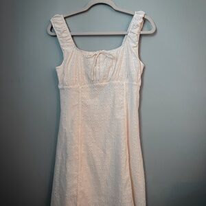 Cream Eyelet Dress